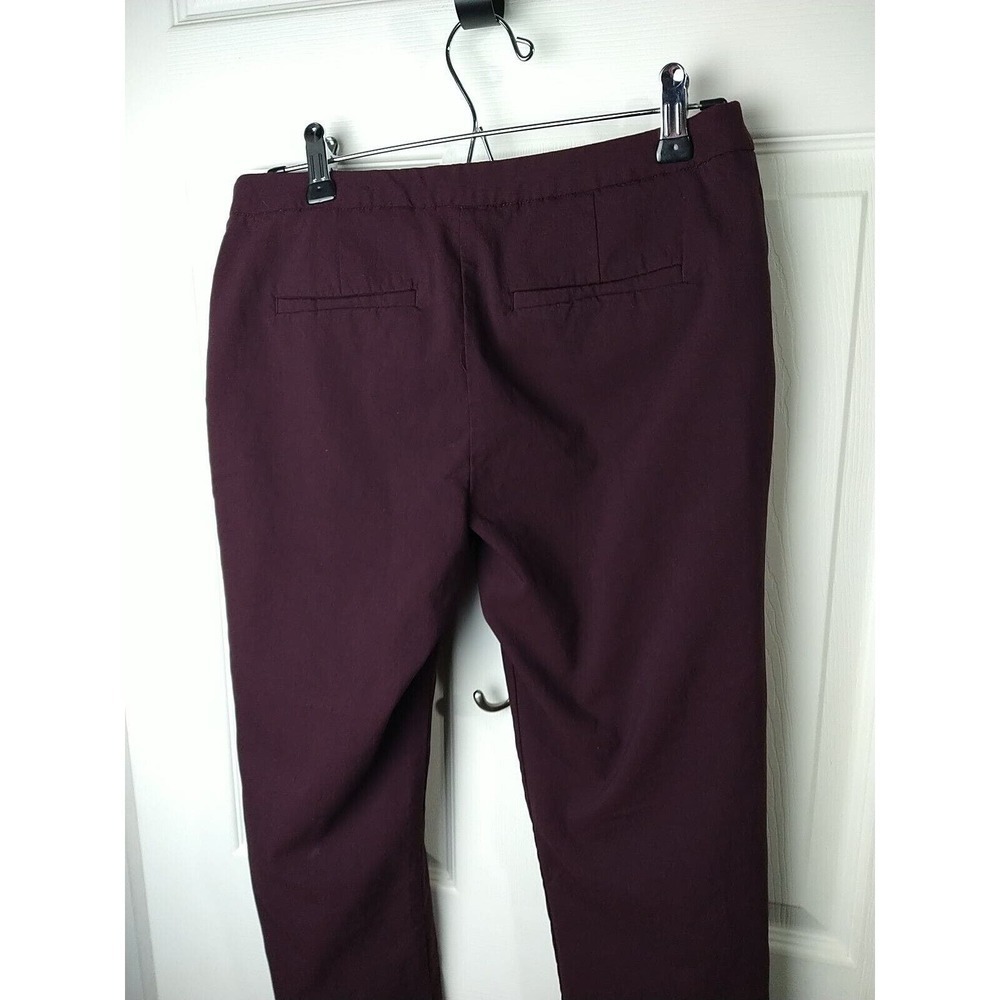 Mario Serrano Purple Cropped/Ankle Flat Front Pants. Size 8 - Picture 9 of 10